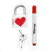 Master Lock 3430EURDLOV_heart visací zámek z pevného kovu