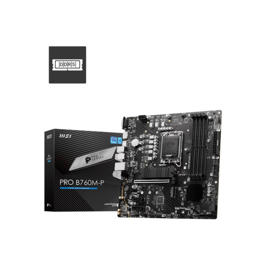 BAZAR - MSI MB Sc LGA1700 PRO B760M-P, Intel B760, 4xDDR5, 1xDP, 1xHDMI, 1xVGA, mATX - Po opravě (Bez příšlušenství)