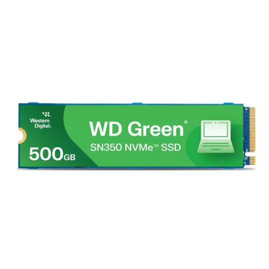 WD GREEN NVMe SSD 480GB PCIe SN350, Geb3 8GB/s, (R:2400/W:1650 MB/s)