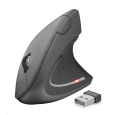 BAZAR - TRUST Myš Verto wireless ergonomic mouse USB, black (černá) - Poškozený obal (Komplet)