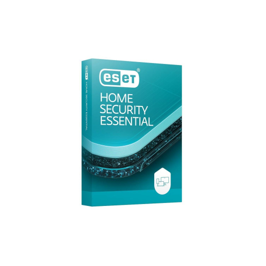 ESET HOME SECURITY Essential pre  5 zariadenia, predĺženie i nová licencia na 1 rok EDU