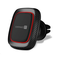 CONNECT IT InCarz 4Strong360 CARBON univerzálny magnetický držiak do auta, 4 magnety, červený