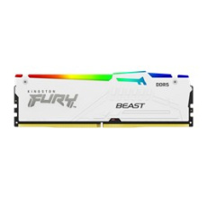 KINGSTON DIMM DDR5 16GB 5200MT/s CL40 FURY Beast Bílá RGB XMP