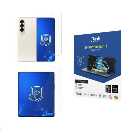 3mk ochranná fólie SilverProtection+ FE pro Samsung Galaxy Z Flip 3 5G (vnější + vnitřní)