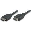 MANHATTAN HDMI kábel s Ethernetom, HEC, ARC, 3D, 4K, tienený, 15 m, čierny