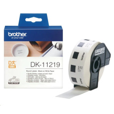 BROTHER DK-11219 (papier / guľatý, priemer 12 mm - 1200 ks)