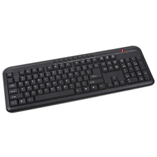 C-TECH klávesnice KB-102M USB, multimediální, slim, black, CZ/SK