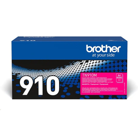 Toner BROTHER TN-910M pre HLL-9310CDW/MFC-L9570CDW, 9.000 strán, purpurová