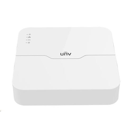 Uniview NVR, 16 kanálov, 8xPoE (max.108W), H.265, 1x HDD (max.6 TB), šírka pásma 64/48 Mb/s, HDMI, VGA, 2xUSB 2.0, zvuk, ONVIF