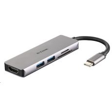 D-Link DUB-M530 rozbočovač 5 v 1 USB-C s rozhraním HDMI a čítačkou kariet SD/microSD