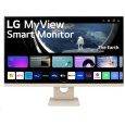 LG MT IPS LED 27" 27SR50F - IPS panel, SMART, 1920x1080, 2xHDMI, 2x USB, repro, webOS, bezova barva