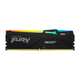 KINGSTON DIMM DDR5 16GB 6400MT/s CL32 Non-ECC FURY Beast RGB EXPO, Černá