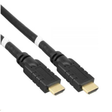 Vysokorýchlostný HDMI kábel PREMIUMCORD s Ether.4K@60Hz, so zosilňovačom, 15 m, 3x tienenie, M/M, pozlátené konektory