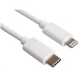 PREMIUMCORD Apple Lightning - USB-C™ USB nabíjací a dátový kábel MFi pre Apple iPhone/iPad, 1 m