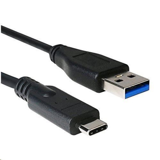 C-TECH USB kábel 2.0 AM na USB-C (AM/CM), 1 m, čierna