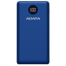 ADATA PowerBank P20000QCD - externá batéria pre mobilný telefón/tablet 20000mAh, 2,1A, modrá (74Wh)