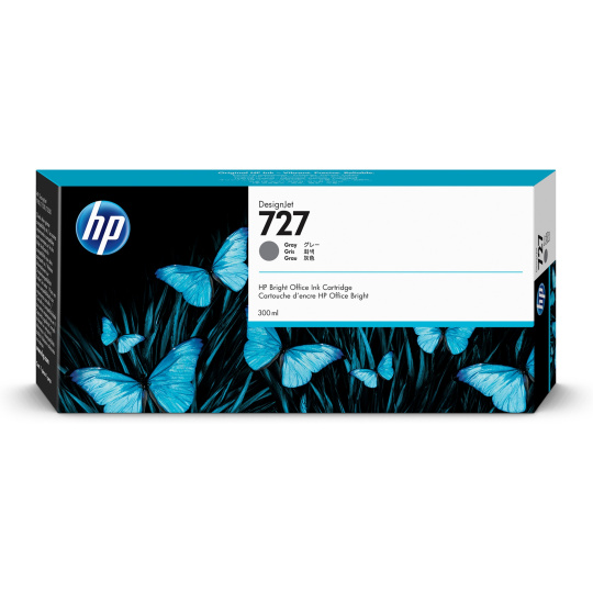 HP 727 300-ml Grey DesignJet Ink Cartridge