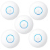 UBNT UniFi AP nanoHD, 5-PACK, bez PoE! [Inside AP, 2.4+5GHz (300Mbps+1733Mbps), MU-MIMO, 802.11a/b/g/n]