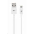 GEMBIRD CABLEXPERT USB 2.0 Kábel AM na MicroUSB (AM/BM), 1 m, biely