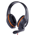 GEMBIRD sluchátka s mikrofonem GHS-05-O, gaming, černo-oranžová, 1x 4-pólový 3,5mm jack