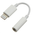 PREMIUMCORD Redukčný audio kábel Apple Lightning na 3.5 mm stereo jack/female, biely