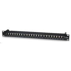 Intellinet Patch panel, 19", Cat5e, 24 portov, FTP, 1U, čierny