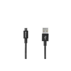 VERBATIM Micro B USB kábel na synchronizáciu a nabíjanie 30 cm (čierny)