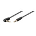 PREMIUMCORD kábel Jack 3,5 mm - 3,5 mm konektor 90° M/M 0,5 m