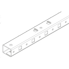 TRITON Vystužovací prvok vertikálnych koľajníc pre skrinky RTA 37U, zvyšuje nosnosť až do 1500 kg