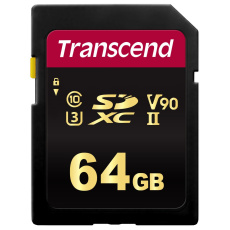 Karta TRANSCEND SDXC 64GB 700S, UHS-II U3 Class 10 (R:285/W:180 MB/s)