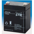 Batéria - CTM CT 12-5L (12V/5Ah - Faston 250), životnosť 5 rokov