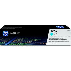 HP 126A Cyan LJ Toner Cart, CE311A (1,000 pages)