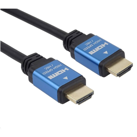 PREMIUMCORD HDMI - Ultra HDTV kábel, 1 m (kov, pozlátené konektory)