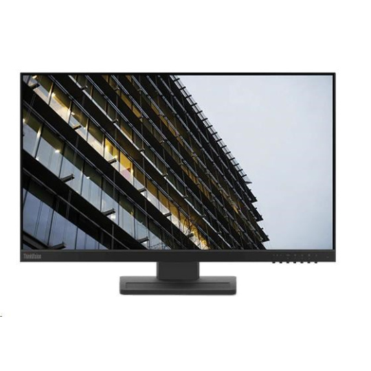 LENOVO LCD ThinkVision E24-28,23.8” IPS,matný,16:9,1920x1080,178/178,6ms,250cd/m2,1000:1,HDMI,DP,VGA,VESA,Pivot,3Y