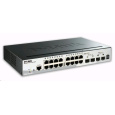 D-Link DGS-1510-20 20-portový gigabitový stohovateľný prepínač SmartPro, 16x gigabitový RJ45, 2x port 10G SFP+, 2x port SFP