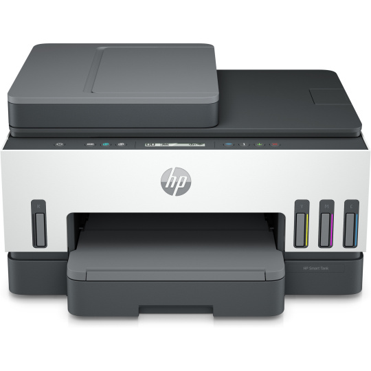 HP All-in-One Ink Smart Tank 750 (A4, 15/9 strán za minútu, USB, Wi-Fi, Ethernet, tlač, skenovanie, kopírovanie, ADF, obojstranný podávač)