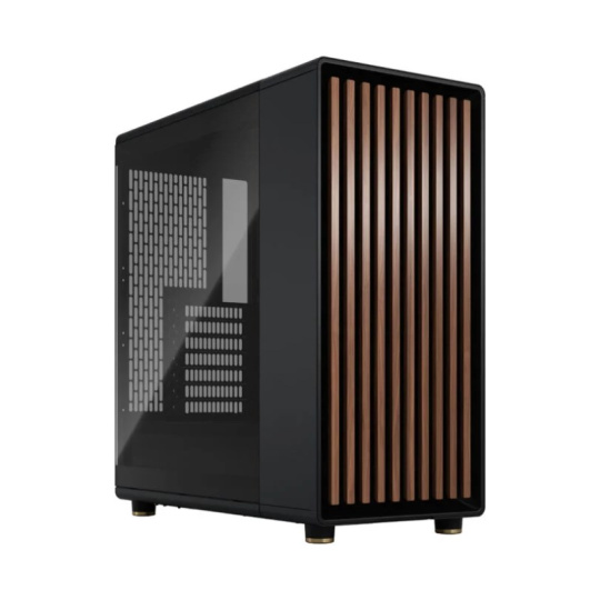 FRACTAL DESIGN skříň North Charcoal Black TG Light Tint, 1x USB 3.1 Typ-C, 2x USB 3.0, bez zdroje, ATX