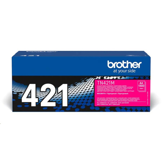 Toner BROTHER TN-421M pre HL-L8260CDW/HL-L8360CDW/DCP-L8410CDW, 1.800 strán, purpurová