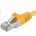 PREMIUMCORD Patch kábel CAT6a S-FTP, RJ45-RJ45, AWG 26/7 10m žltý