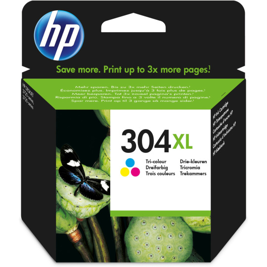 HP 304XL Tri-color Ink Cartridge (300 pages)