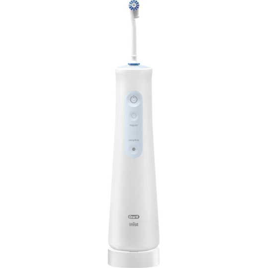 Oral-B Aquacare 4 ústní sprcha, 4 režimy, 2 intenzity, šetrná k rovnátkům, technologie Oxyjet, bezdrátový provoz