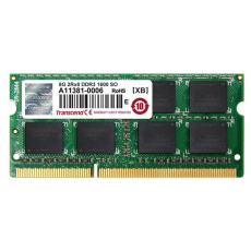 SODIMM DDR3 8GB 1600MHz TRANSCEND JetRam™, 512Mx8 CL11, maloobchodný predaj