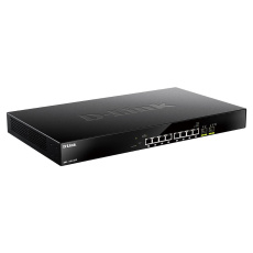 D-Link DMS-1100-10TP 10portový multi-gigabitový PoE inteligentný riadený prepínač, 8x 2,5G PoE, 2x SFP+